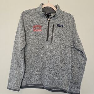 Patagonia Boston University Track & Field Pullover Sweatshirt Small Gray